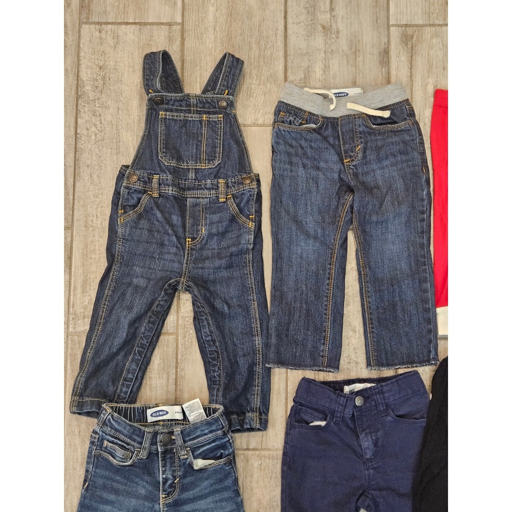 Old Navy Childrens Place Clothing Lot of 11 Kids Size 18-24M Plaid Denim Fall - Picture 3 of 9